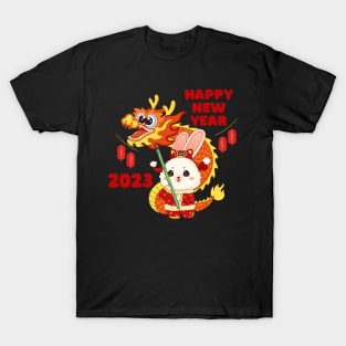 Happy Chinese New Year 2023 Year Of The Rabbit Dragon Zodiac T-Shirt